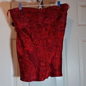 Banana Republic Red Silk Sleeveless Blouse - 12